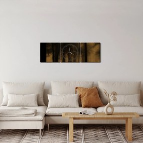 Kép - Sötét erdő (órával) (90x30 cm)