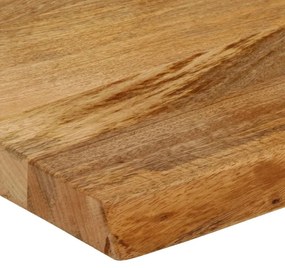 tömör mangófa természetes élű asztallap 50 x 20 x 3,8 cm