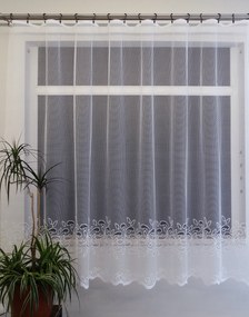 Mg Függöny jacquard 2026 Fehér 200X160cm Kész G Szalaggal