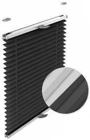 Gario Pliszé függöny Blackout Grafit Szélesség: 43 cm