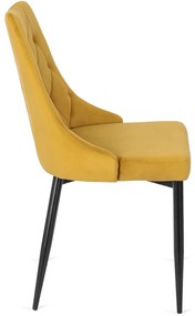 Mustár Bársony Étkezőszék CORK