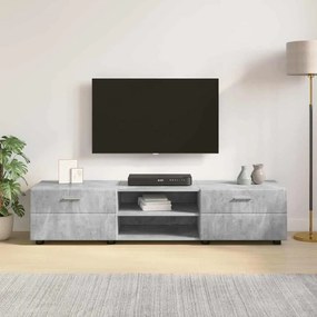 TV szekrény fiókkal Magasfényű fehér 150 x 39 x 30 cm Faanyag
