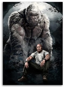 Gario Vászonkép Rampage Tombolás, Dwayne "The Rock" Johnson - Dmitry Belov Méret: 40 x 60 cm