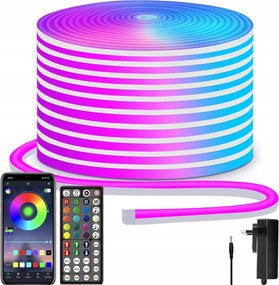 Neon Led Szalag 5050 Rgb Tuya Alkalmazás Távirányító Vízálló Bluetooth Szalag 5M