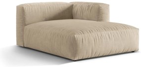 Bézs bársony kanapé modul (jobb oldali) Martina – Micadoni