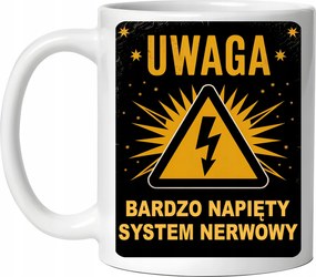 Figyelem Nagyon Feszes Idegrendszer vicces Születésnapi Ajándék Karácsony 330 ml