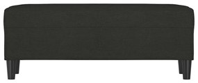 fekete szövet pad 100 x 35 x 41 cm