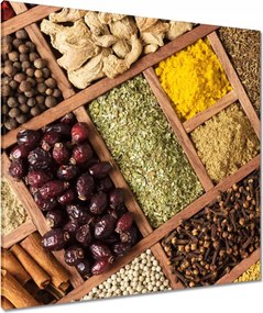 Vászonkép 80x80 Fűszerek dobozban