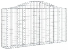 13 db íves horganyzott vas gabion kosár 200x30x100/120 cm