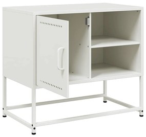 fehér acél TV-szekrény 68 x 39 x 60,5 cm
