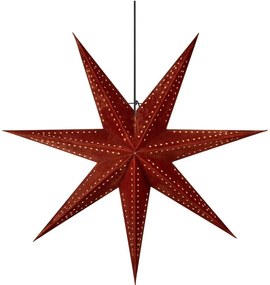 Piros fénydekoráció karácsonyi mintával ø 75 cm Embla – Markslöjd