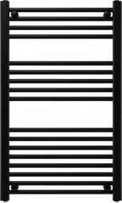 Egyenes törölközőszárító radiátor 1000x600 mm fekete