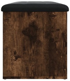 füstös tölgy színű szerelt fa tárolópad 82 x 42 x 45 cm