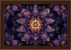 Poszter Keret Fa Mandala Harmónia Zen Meditáció Energia Virág 60x40