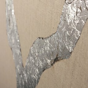 Kézzel festett kép 90x120 cm Wild Horizon Silver – Malerifabrikken