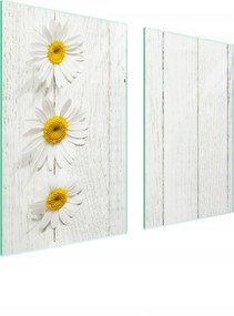 Üveg Tűzhelyvédő Főzőlap 75x52 Fa Edzett Üveg