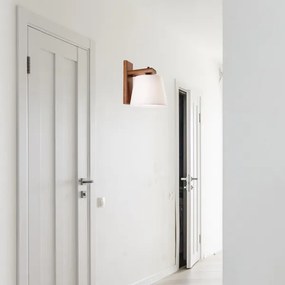 Fali lámpa 1xE27/60W/230V tölgy mintával