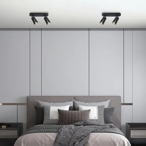 Spotlámpa FLOWER 2xGU10/8W/230V fekete