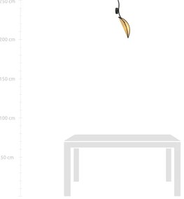 Fali lámpa LOTUS 1xE14/10W/230V fekete/bézs