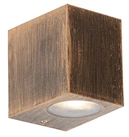 Vintage fali lámpa antik arany műanyag - Baleno