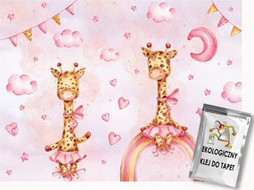 Fotótapéta Flizelina Ég Hold Szivárvány Zsiráf Tánc Balett 350x250 ragasztó