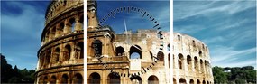 Kép - Colosseum Rómában, Olaszországban (órával) (90x30 cm)