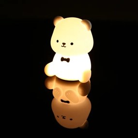 Globo 2870 - TEDDY LED RGBW, fényerőszabályozható, újratölthető gyerek éjjeli lámpa, 1 W LED, 5 V, 1200 mAh, mackó alakú