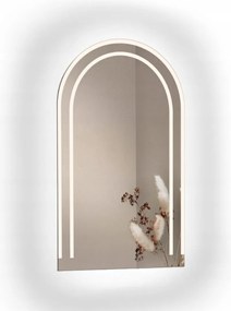 Homokfúvott tükör Led háttérvilágítással 60x120