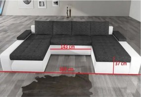 SAN MARINO ágyazható U alakú ülőgarnitúra