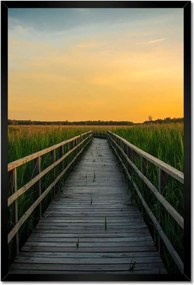 Poszterek keretben 40x60 Tájkép Naplemente