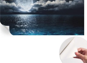 Öntapadós Dekoratív Fotótapéta Hálószobába Éjszakai tenger 250x104 cm