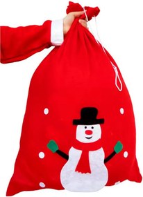 Mikulás ajándéktasak 60x40 cm Mikulás karácsony