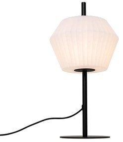 Modern kültéri asztali lámpa fekete fehér árnyékolóval IP44 - Robbert