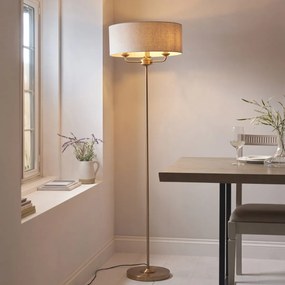 Endon glamour modern állólámpa highclere antik sárgaréz természetes vászon end110724