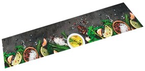 mosható fűszermintás bársony konyhaszőnyeg 60 x 300 cm