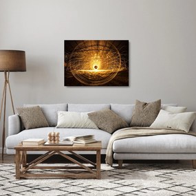 Egy izzó lemez képe (üvegen) (70x50 cm)