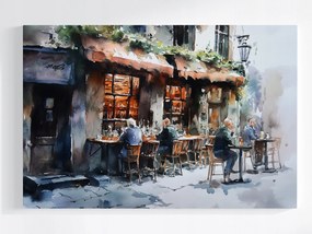 Vászonkép Canvas Város Utca Kocsmák Söröző Kocsmák Kilátás 60x40