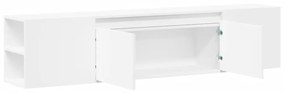 fehér falra szerelhető TV-szekrény LED-del 180 x 31 x 39,5 cm
