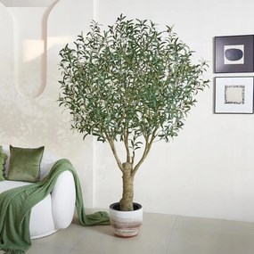 Mesterséges Nagy Olajfa 210CM Nappali Iroda Étterem Szálloda