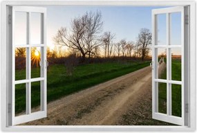 Poszterek 120x80 Mező út Fák Mezők