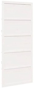 Pajtaajtó Fehér 100 x 208 cm Tömör fenyőfa
