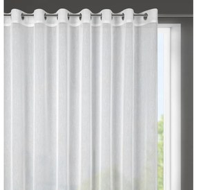 Sonia eső szerkezetű fényáteresztő függöny Fehér 400x145 cm