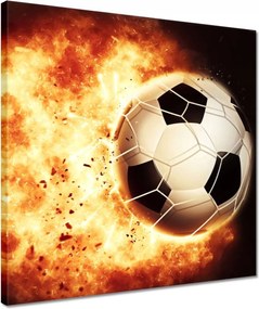 Vászonkép 40x40 Labda a tűzben Lángok