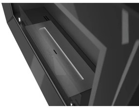 InFire - Beépített BIO kandalló 49x90 cm 3kW fekete