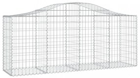 25 db íves horganyzott vas gabion kosár 200x50x80/100 cm