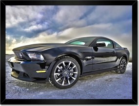 Poszterek keretben 40x30 Ford Mustang télen