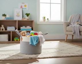 Játéktároló kosár 30 x 24 cm - s méret