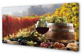 Canvas képek Őszi borospohár 100x50 cm