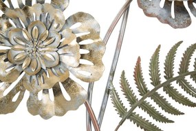 Trópusi levél fali dekoráció, zöld-réz - BOUQUET TROPIQUE