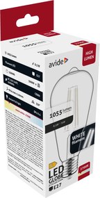 White Filament átlátszó búrás fényforrások